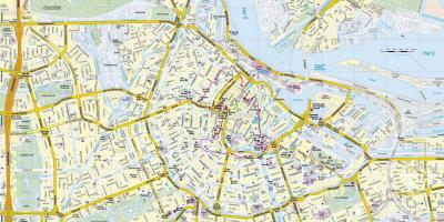 La ville d'Amsterdam carte