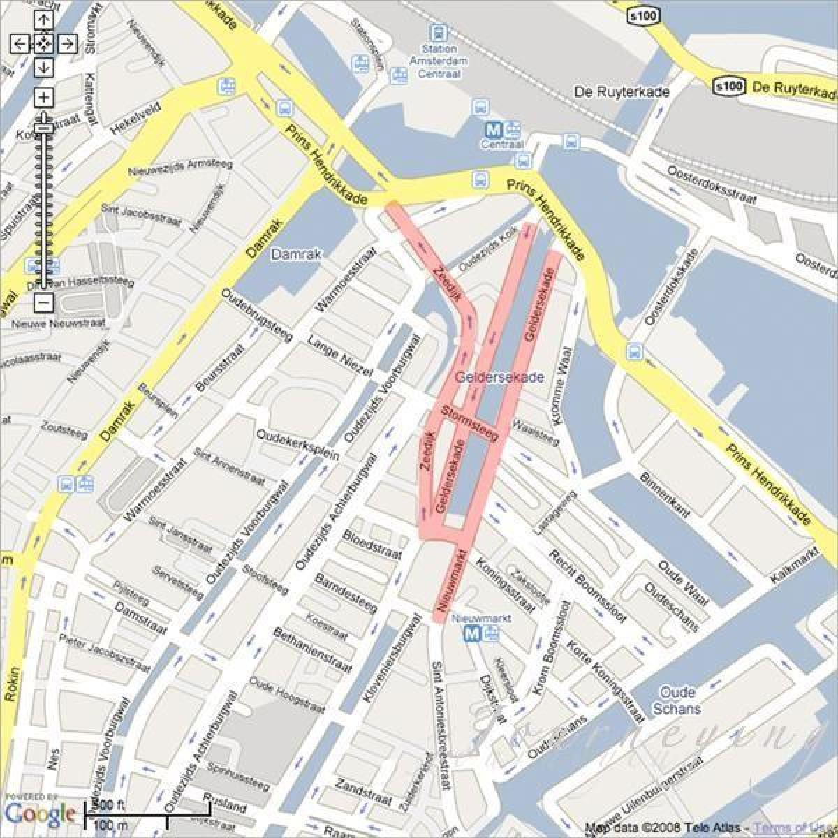 carte du quartier chinois d'Amsterdam