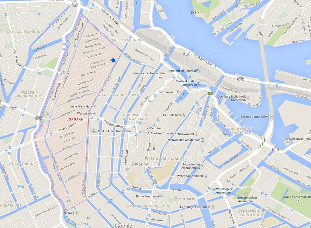carte de jordaan à Amsterdam