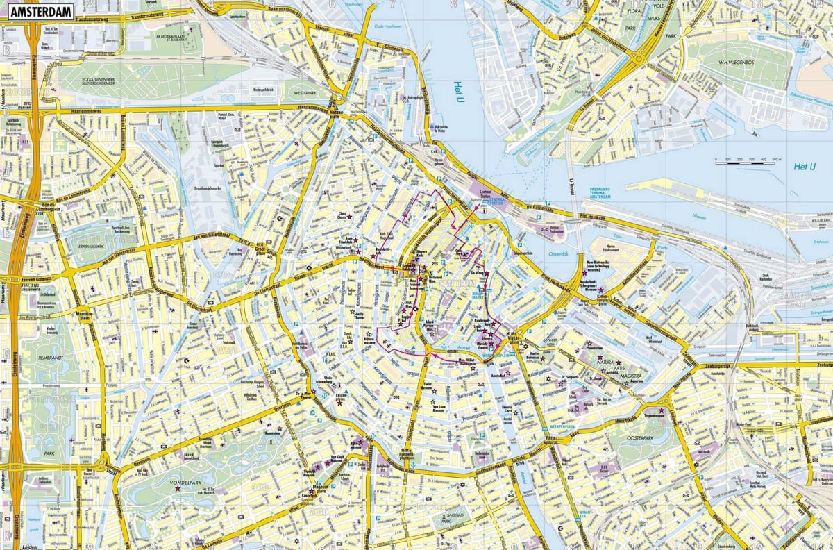 la ville d'Amsterdam carte
