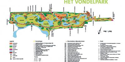 La carte de Amsterdam vondelpark