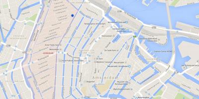 Carte de jordaan à Amsterdam
