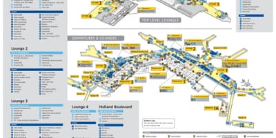 L'aéroport d'Amsterdam-shopping carte