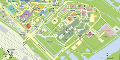 La carte de Amsterdam science park