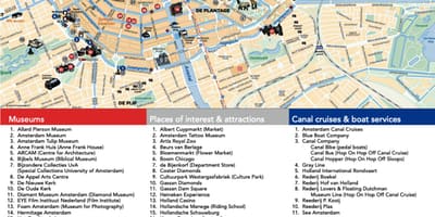 Musées d'Amsterdam carte